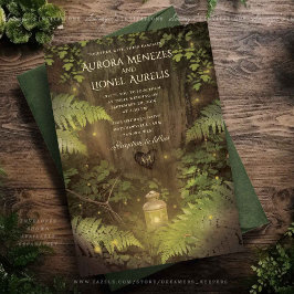 Carte Mariage Enchanted Forest Secret Garden Dream