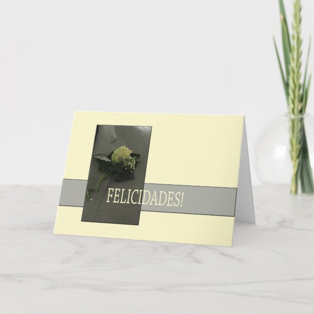 Carte Mariage espagnol félicitations (Devant)