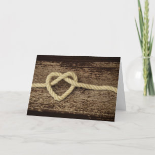 Carte Mariage et Anniversaire à triple cordon