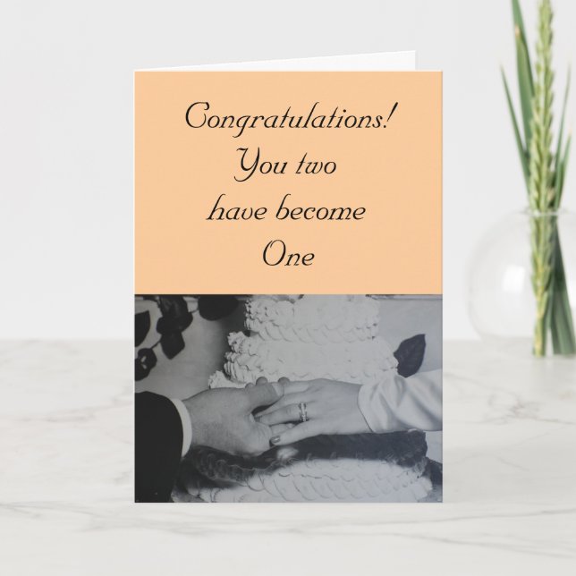 Carte Mariage - Félicitations ! Vous êtes devenus tous l (Devant)