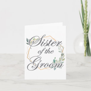 Carte Mariage Fête des mariées Mariée Soeur De La Salle