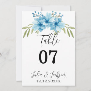 Carte Mariage Floral Aquarelle Jardin d'Été