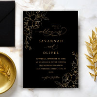 Mariage Floral Gold Linal Black & Gold