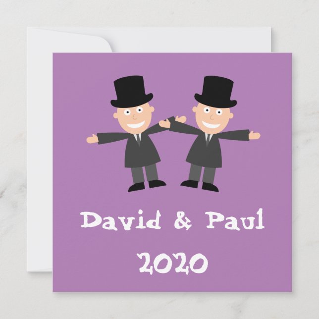 Carte Mariage gay (Devant)