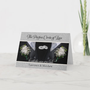 Carte Mariage Gay Cercle d'Amour Félicitations