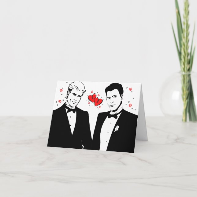 Carte Mariage gay - demande spéciale (Devant)