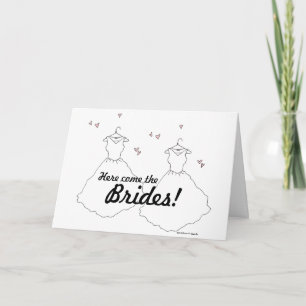 Carte Mariage gay lesbien deux mariées