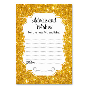 Carte Mariage Gold Sparkle Conseils & Wives Vertic