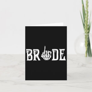 Carte Mariage gothique de mariée de squelette vient de s