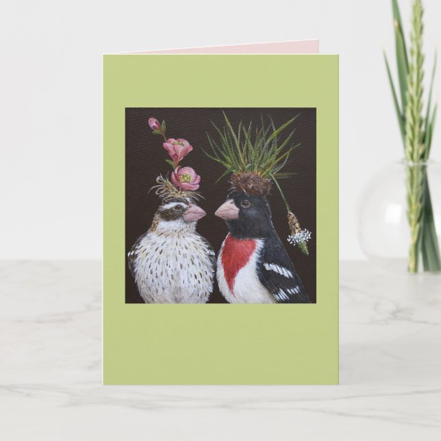 carte mariage grosbeak (Devant)