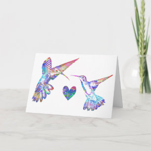 Carte Mariage Hummingbirds