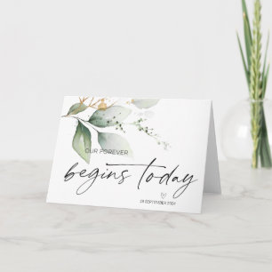 Carte Mariage Jour de la salle Mariée Notre Forever comm