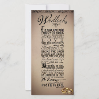 Carte Mariage mariage Mariage Poème original