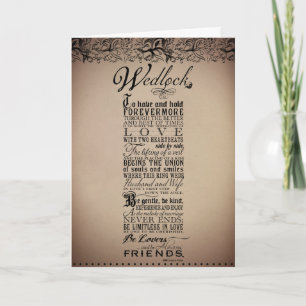 Carte Mariage mariage Mariage Poème original