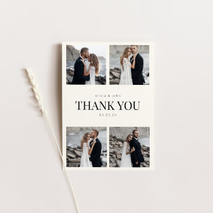 Carte Mariage Merci avec photos