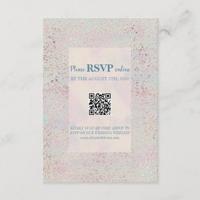 Carte Mariage moderne et personnalisée (Devant)