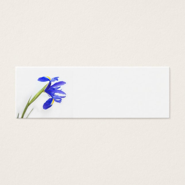 Carte mariage Nom du lieu - fleur d'iris violet (Devant)