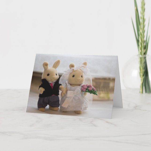 Carte Mariage nounours (Devant)