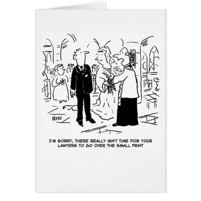 Carte mariage. Pas le temps de passer en revue la  (Devant)