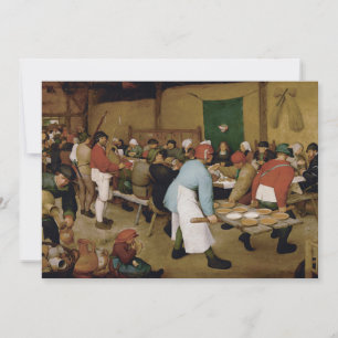 Carte Mariage paysan par Pieter Bruegel l'Ancien