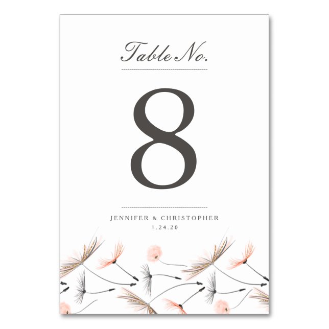 Carte Mariage Peach Watercolor (Par défaut)