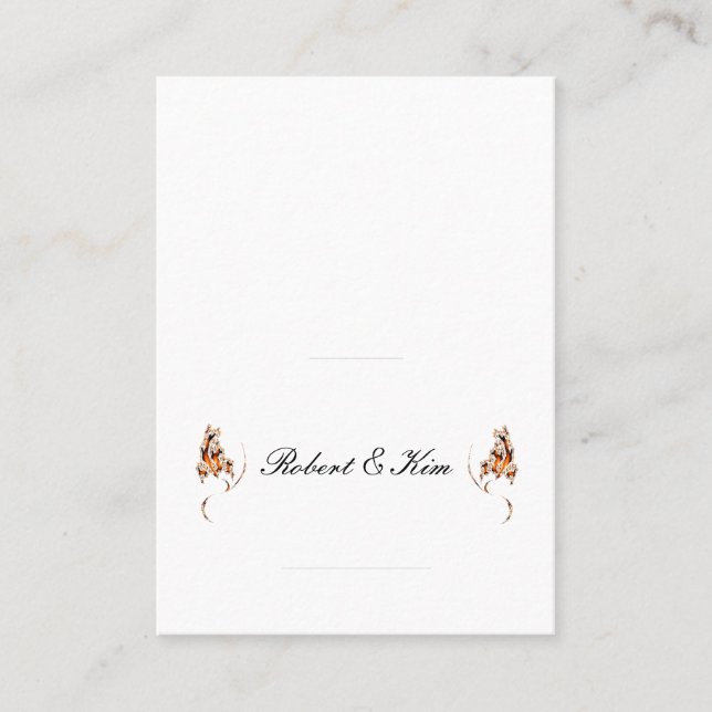 Carte mariage Place 2 1/2 x 3 1/2 (Devant)