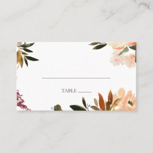 Carte Mariage Plat Burgundy Orange