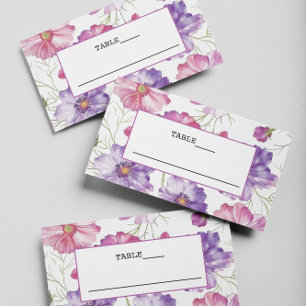 Carte Mariage Plat Place Rose
