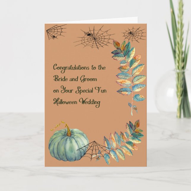 Carte mariage pour Mariage Halloween des mauvaises (Devant)