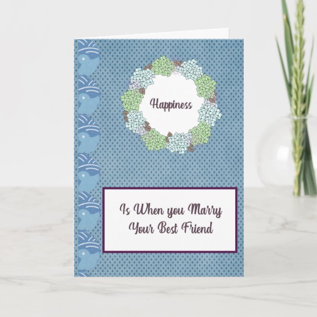 Carte mariage pour Mariage meilleur ami (Devant)