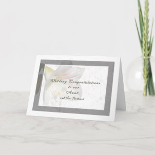 Carte mariage pour tante et nouveau mari