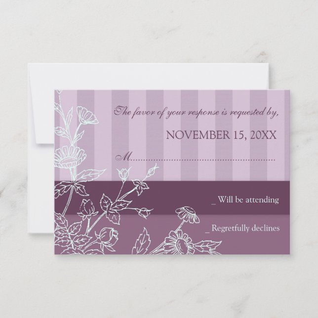 Carte Mariage RSVP (Devant)