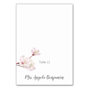 Carte Mariage Sakura Japonaise en fleurs de cerisi