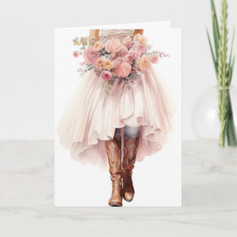Carte Mariage Stetson & dentelle : Chaînes Daisy & Denim