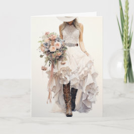 Carte Mariage Stetson & dentelle : Fantasia florale
