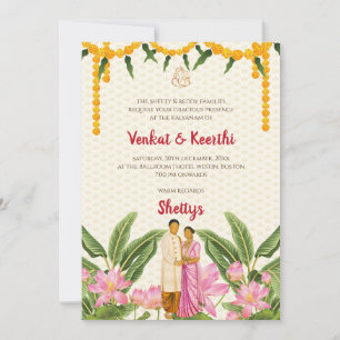 Carte Mariage sud-indienne Mariage tamoul numériqu