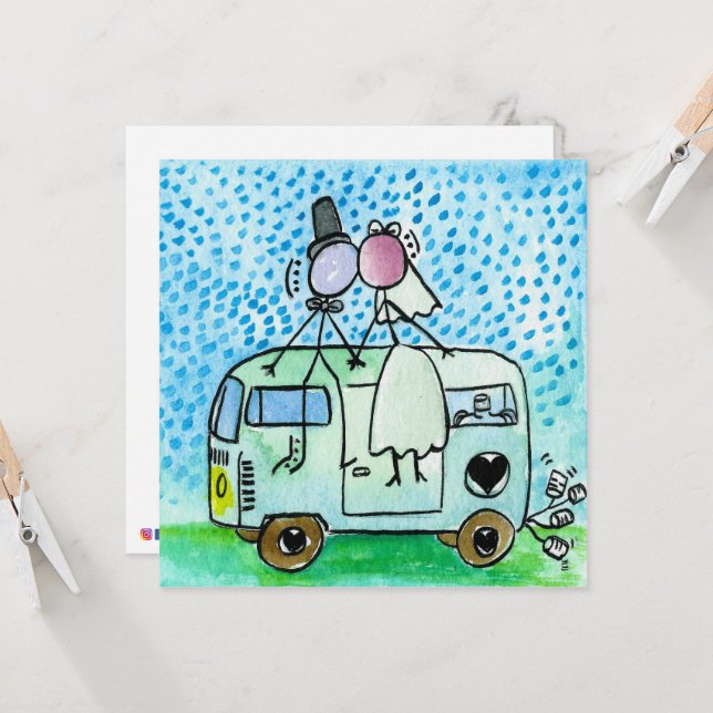 Carte Mariages de camping (Devant/Arrière en situation)