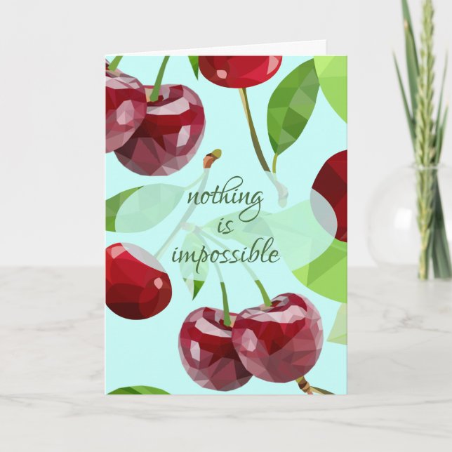 Carte Marian Cherry Encouragement (Devant)