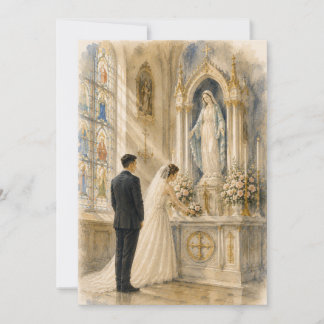 Carte Marian sanctuaire de mariage catholique Notre-Dame