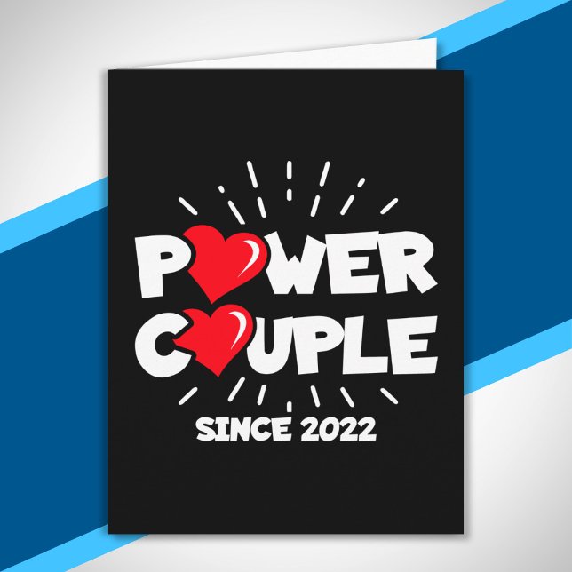 Carte Marié 2022 - Couple de puissance - Anniversaire Ma (Créateur téléchargé)