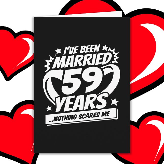 Carte Marié 59 ans drôle 59ème anniversaire de Mariage (Créateur téléchargé)