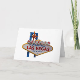 Carte MARIÉ À Las Vegas Card
