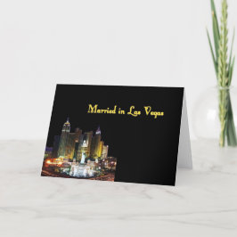 Carte Marié à Las Vegas Card