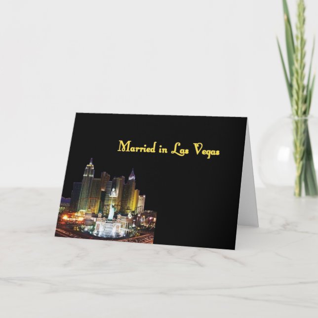 Carte Marié à Las Vegas Card (Devant)