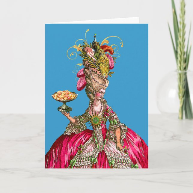 Carte Marie Antoinette et Peacock (Devant)