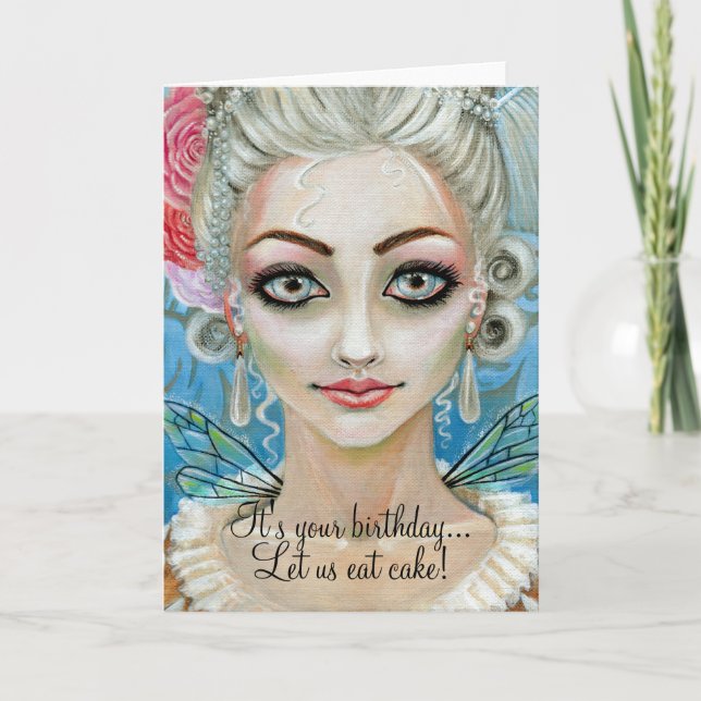 Carte Marie Antoinette Féerie, c'est ton anniversaire... (Devant)