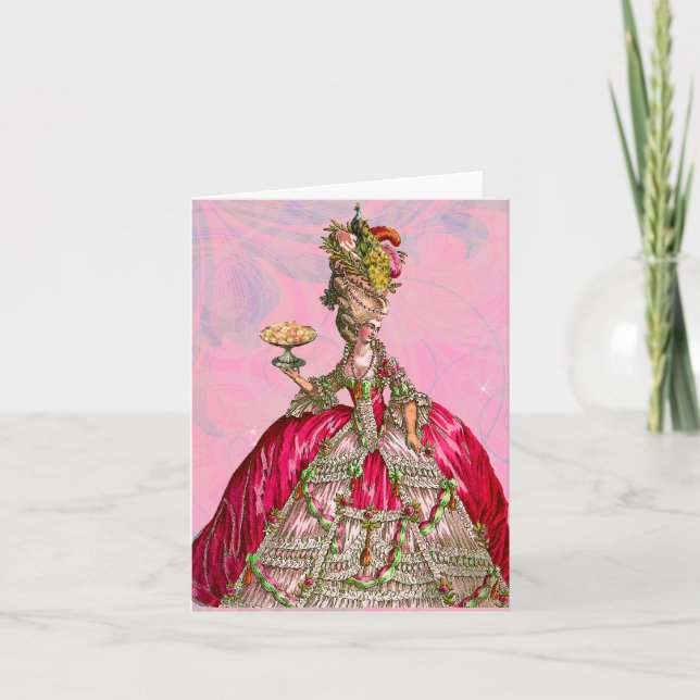 Carte Marie Antoinette Les Laisse Manger Du Gâteau (Devant)
