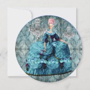 Carte Marie Antoinette Reine Bleu de Versailles