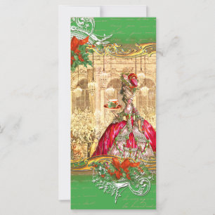 Carte Marie Antoinette Tea Party Versailles Noël