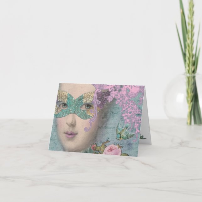 Carte Marie AntoinetteMasquerade française (Devant)